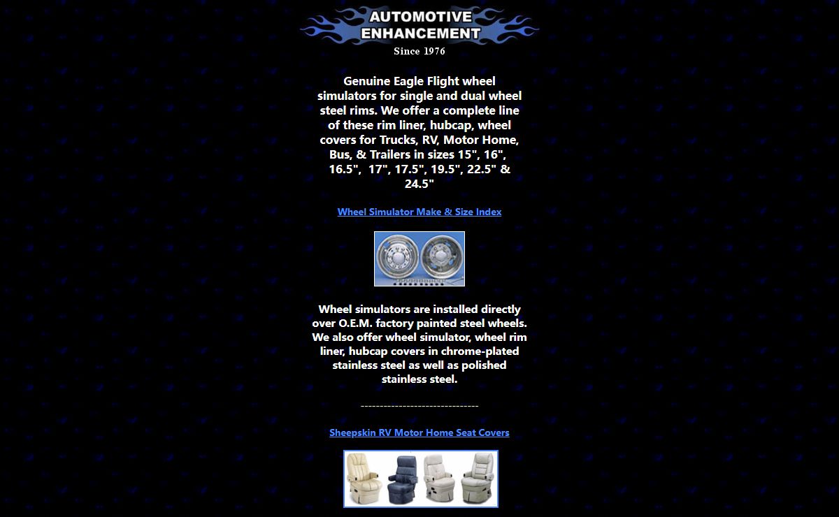 Wheel Simulator Hubcap Rim Covers & Tailored Seat Covers