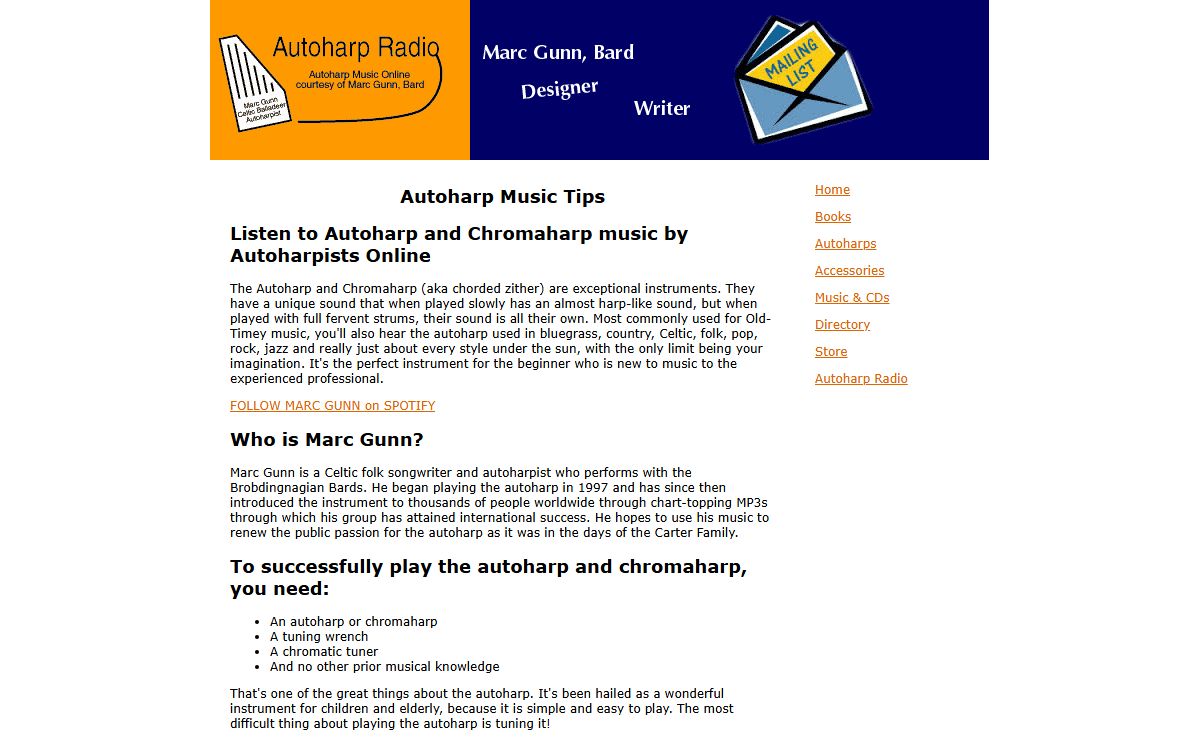 AUTOHARP MUSIC TIPS