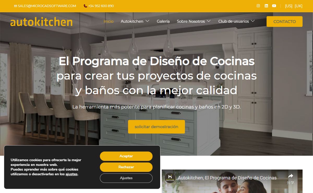 Programa de Diseño de Cocinas | Diseñar Cocinas en 3D - Autokitchen