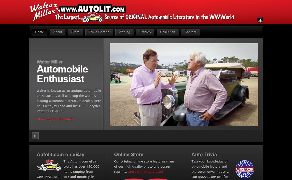 AutoLit.com ... The Leader in Automobile Literature