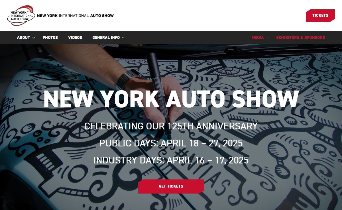 New York International Auto Show – The oldest and largest-attended Auto Show in North America