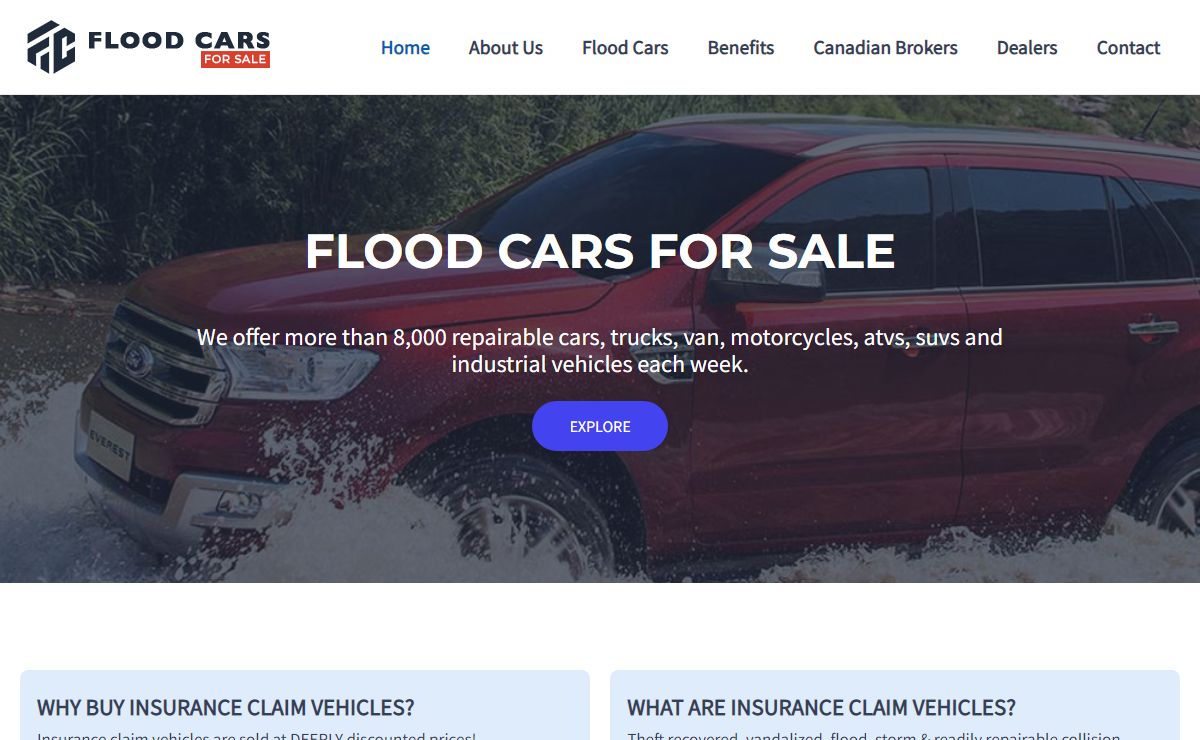 Flood Cars For Sale in 2025