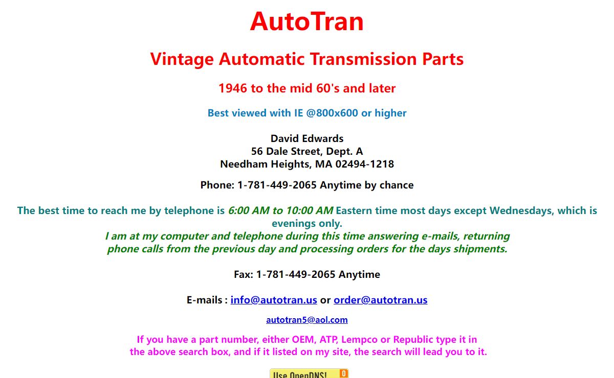 Antique Automatic Transmission Parts US