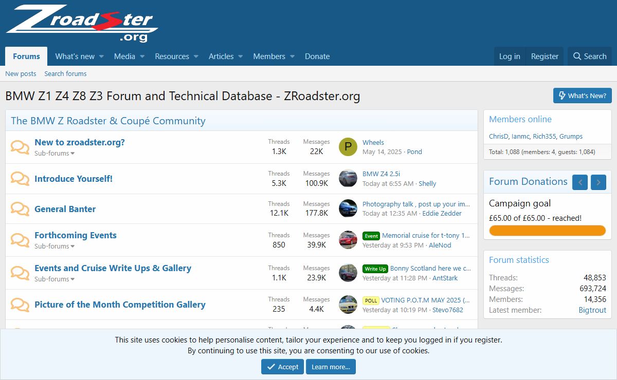 BMW Z1 Z4 Z8 Z3 Forum and Technical Database - ZRoadster.org
