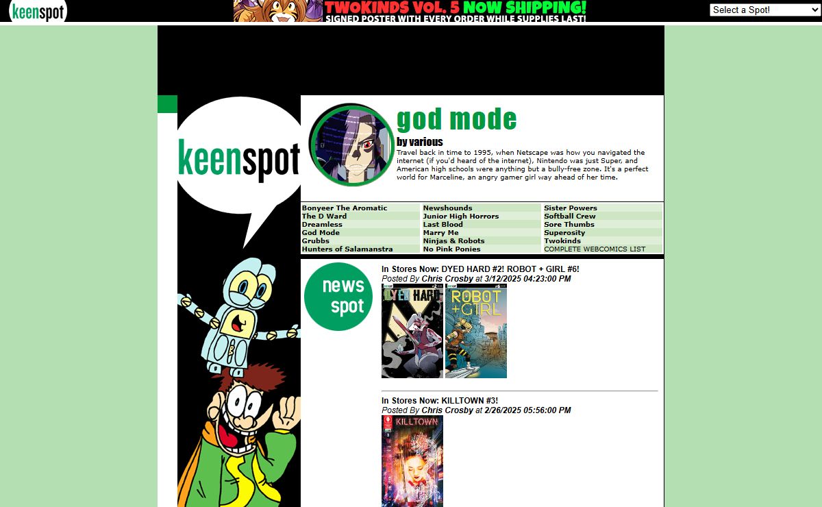 Keenspot: The Spot For Comics