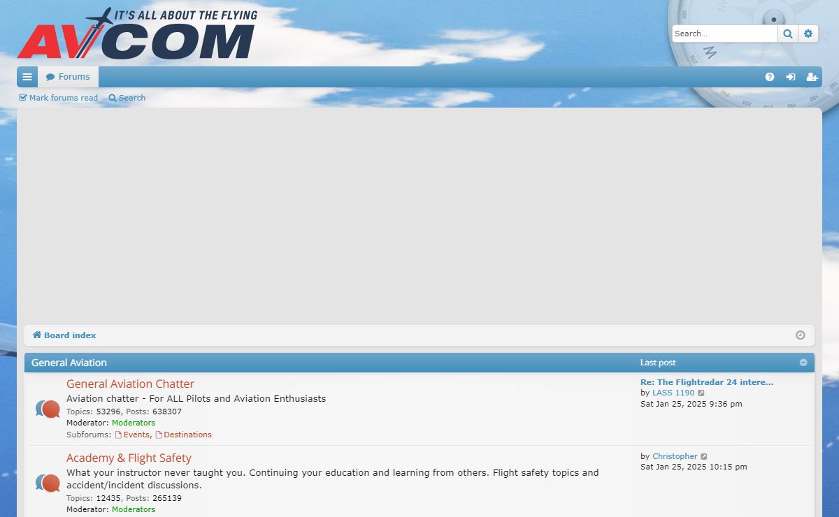 AvCom - Index page