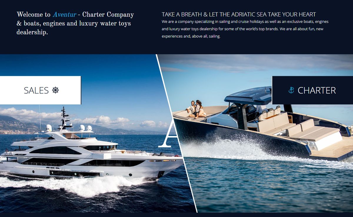 Aventur Charter and RIB Dealership - Official Joker Boat, MV Marine, Scorpion, Seabob and Lampuga dealer