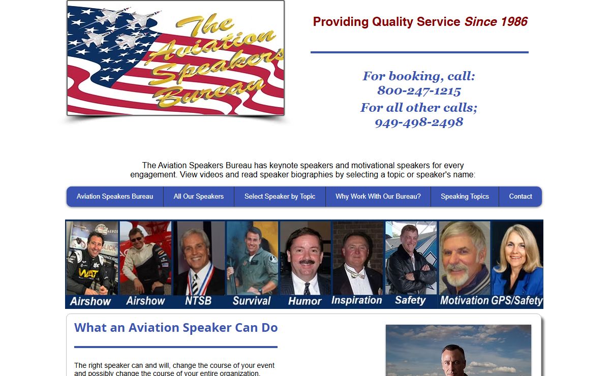 Keynote-Banquet Speakers | United States | Aviation Speakers Bureau