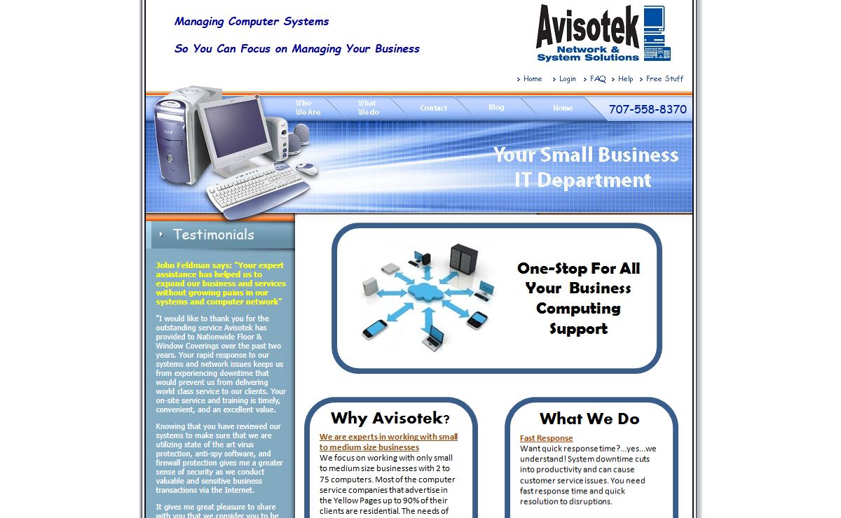 Avisotek, Inc. Business Computer Network and System Solutions