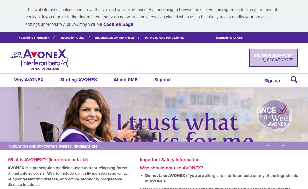 AVONEX® (interferon beta-1a) | Official Patient Site