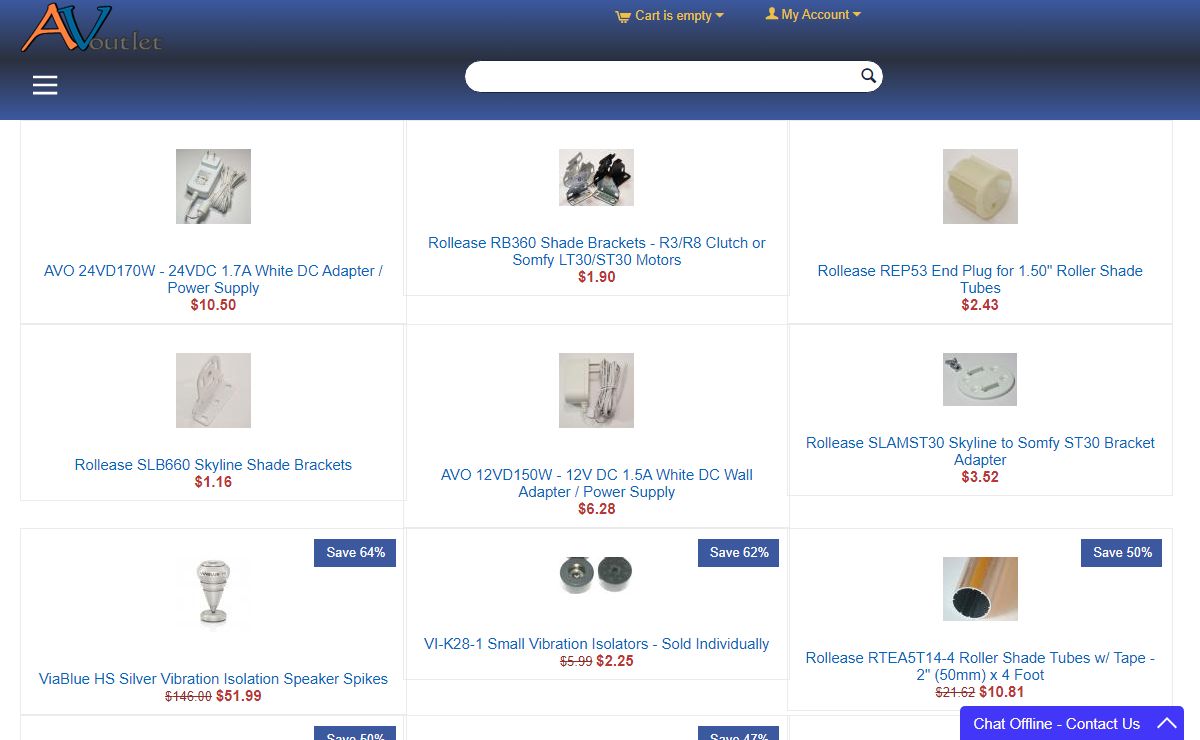 AV Outlet: Projection Screens, Cable Management, Motorized Shades and Shade Components