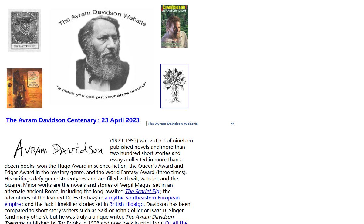The Avram Davidson Website