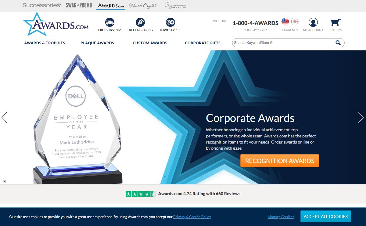 Custom Awards: Personalize Trophies & Plaques | Awards.com