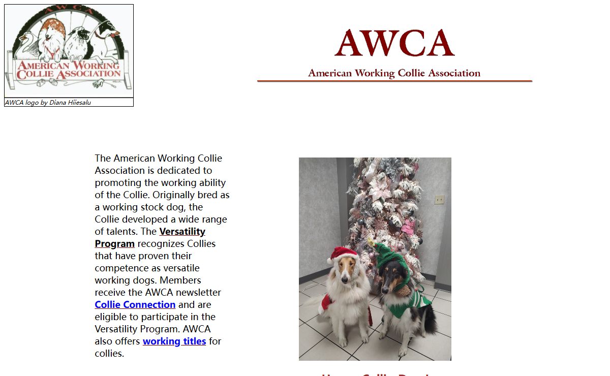 American Working Collie Association Home Page