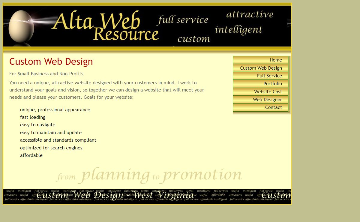 Custom Web Design - WV