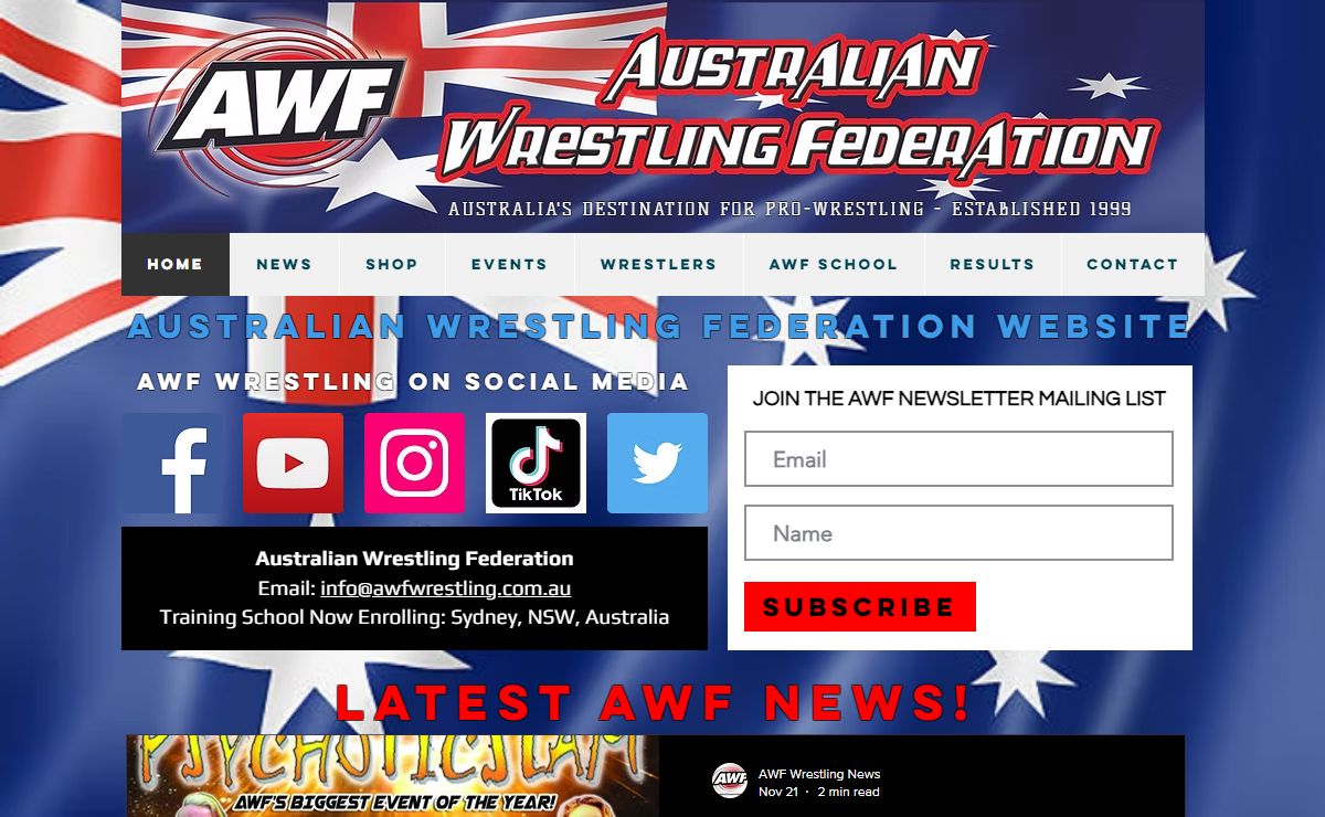 Home | Australian Wrestling