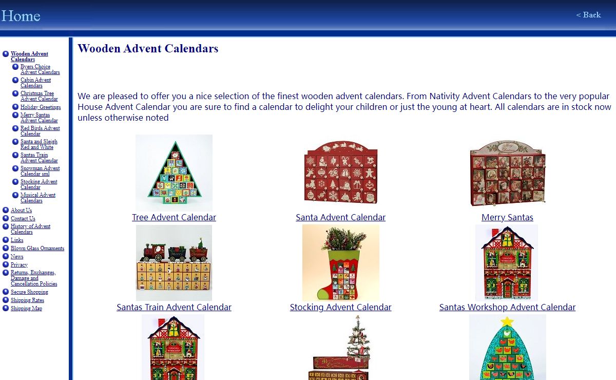 Wooden Advent Calendars
