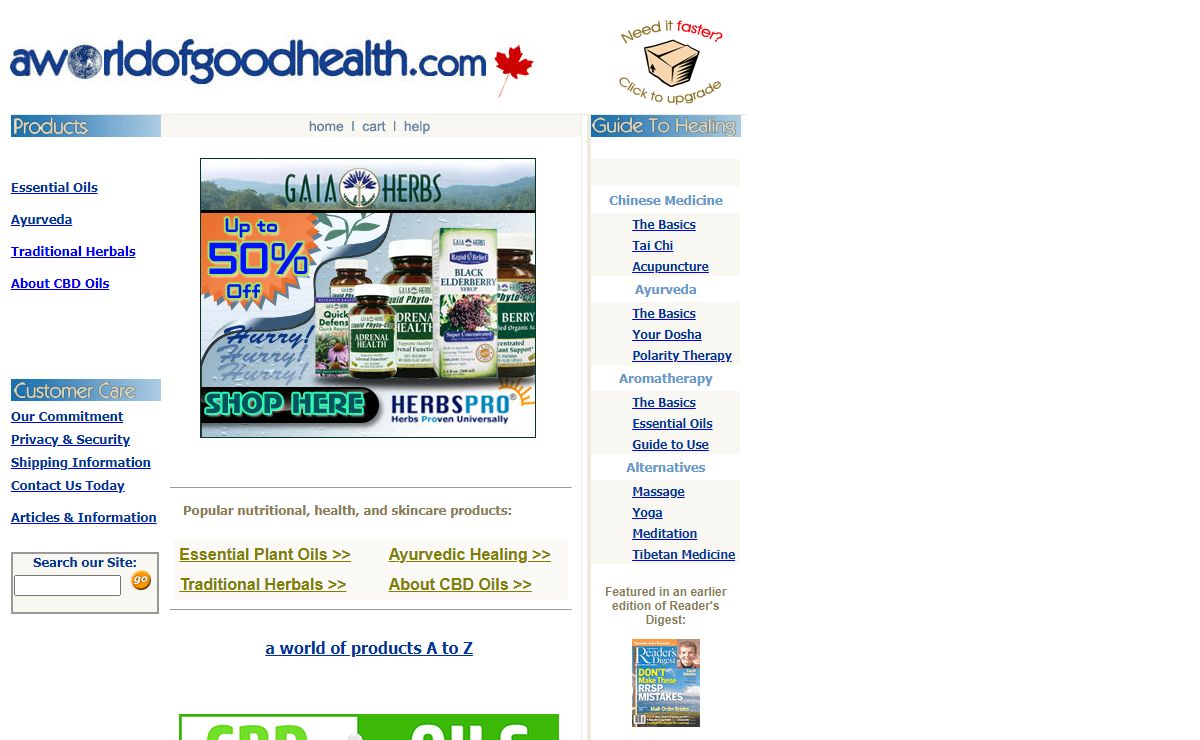 Alternative Health Products and Services
