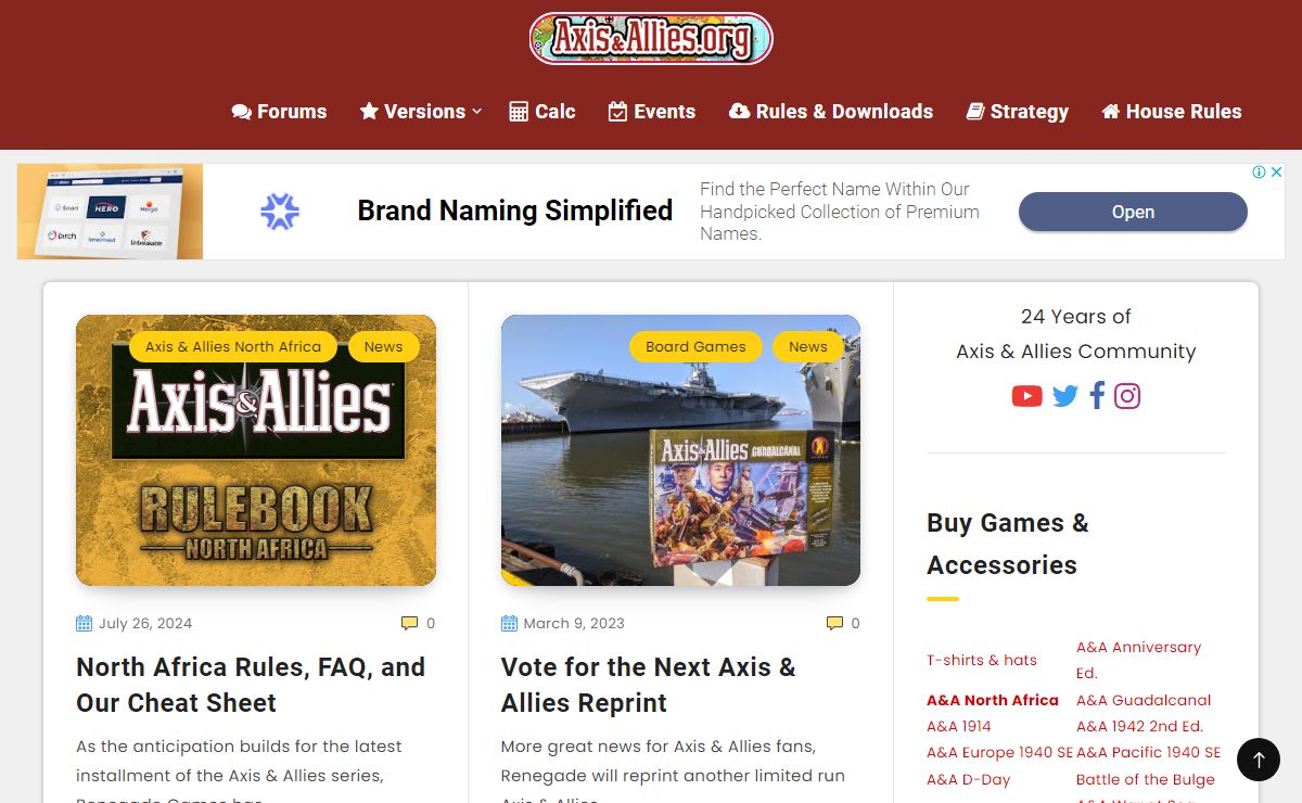 Axis & Allies .org Home | Axis & Allies .org
