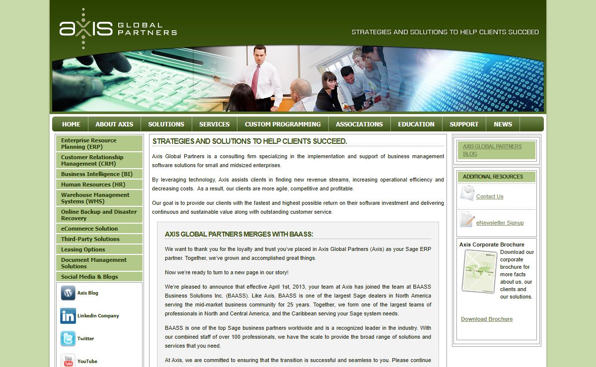 Axis Global Partners | Sage Software business partner