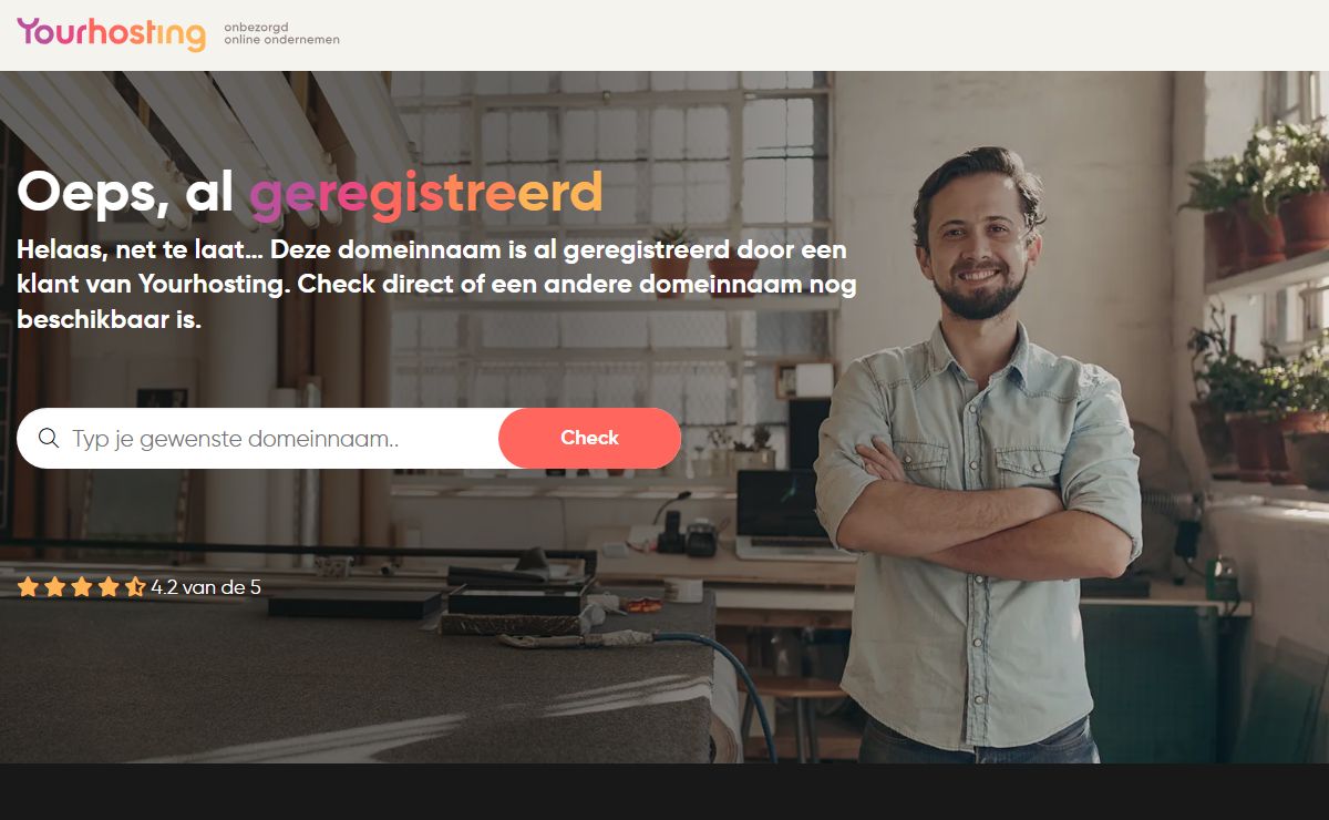Deze domeinnaam is geregistreerd door een klant van Yourhosting.nl
