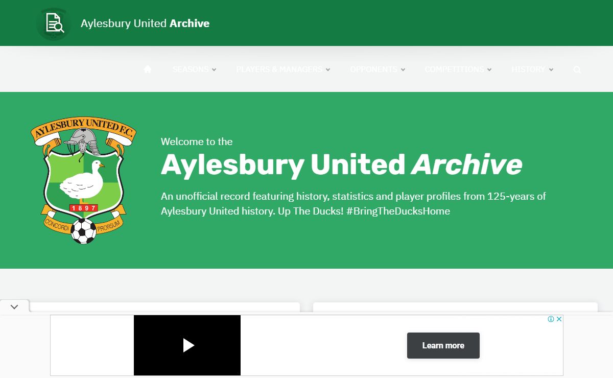 Aylesbury United Archive · Home