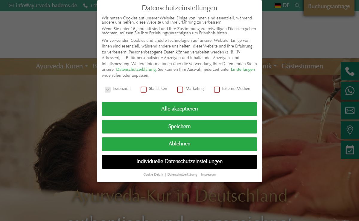 Ayurveda-Kur in Deutschland - Ayurveda Klinik Bad Ems