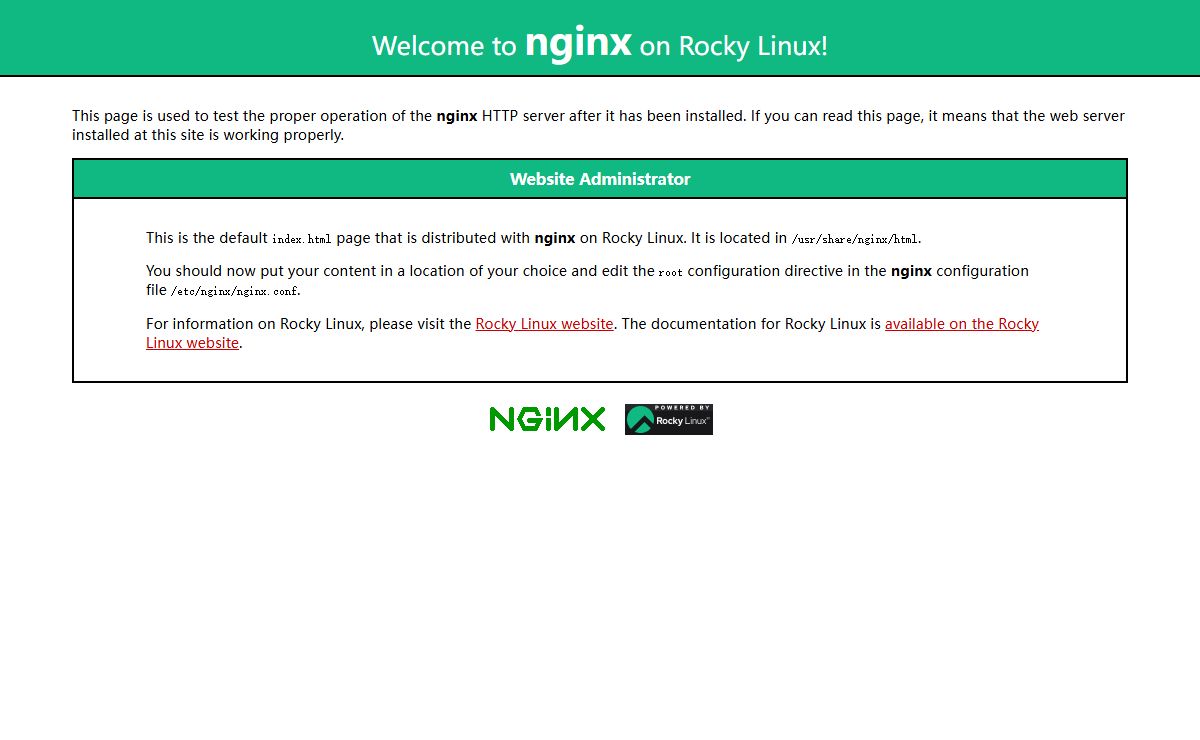 Test Page for the Nginx HTTP Server on Rocky Linux