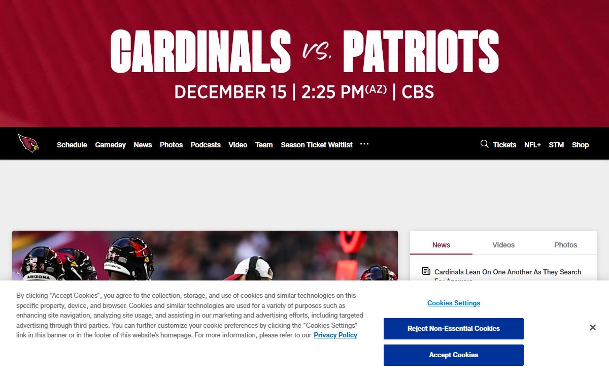 Arizona Cardinals Home: The official source of the latest Cardinals headlines, news, videos, photos, tickets, rosters and game day information