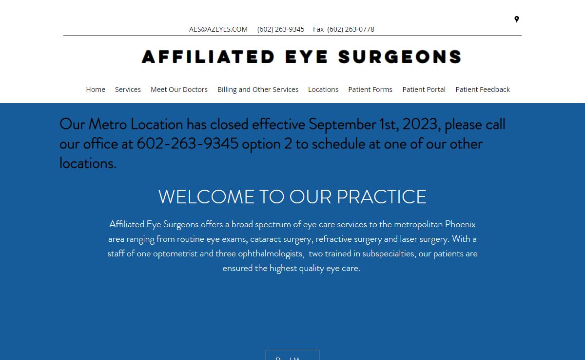Eye Doctors | Affiliated Eye Surgeons | Phoenix