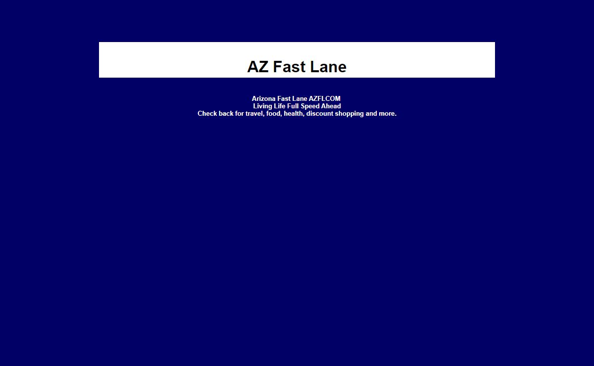 Arizona Fast Lane AZFL