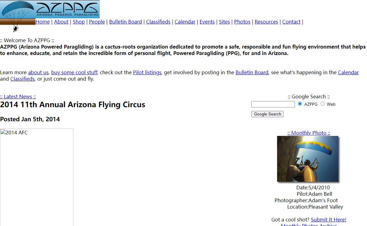 Arizona Powered Paragliding (AZPPG): Homepage