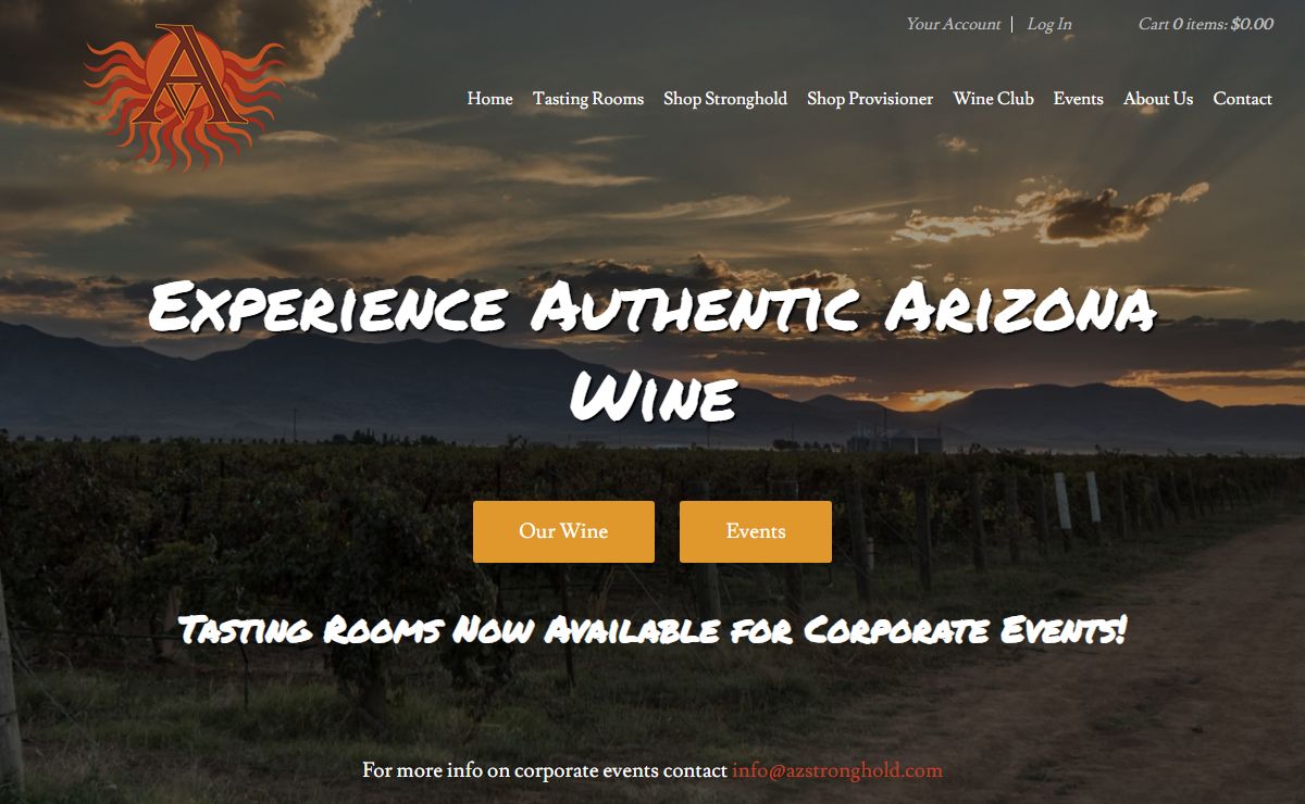 AZ Stronghold Wines | Arizona wines enjoyed in Scottsdale and Cottonwood