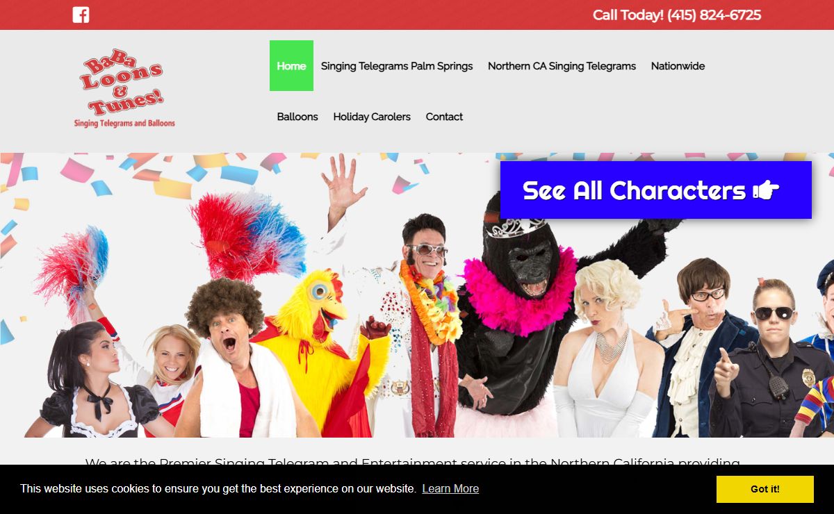 Singing Telegrams & Event Entertainment Services in California by Babaloons & Tunes
