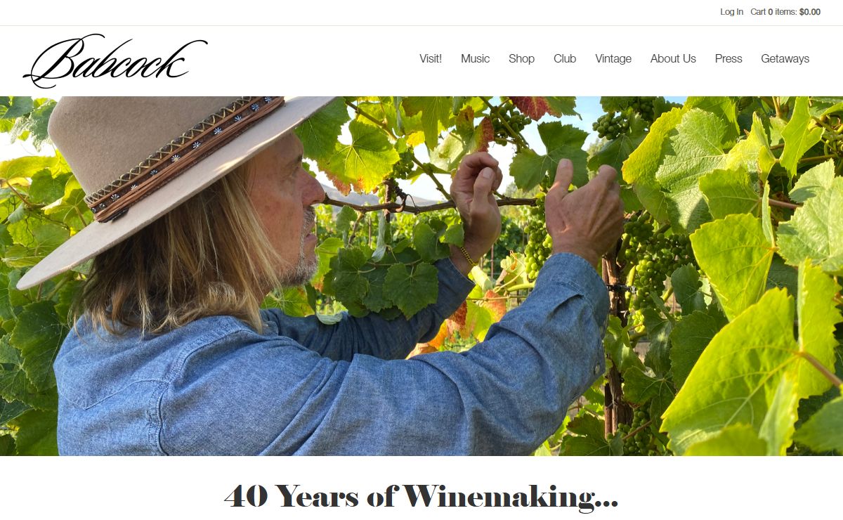 Babcock Winery - Homepage