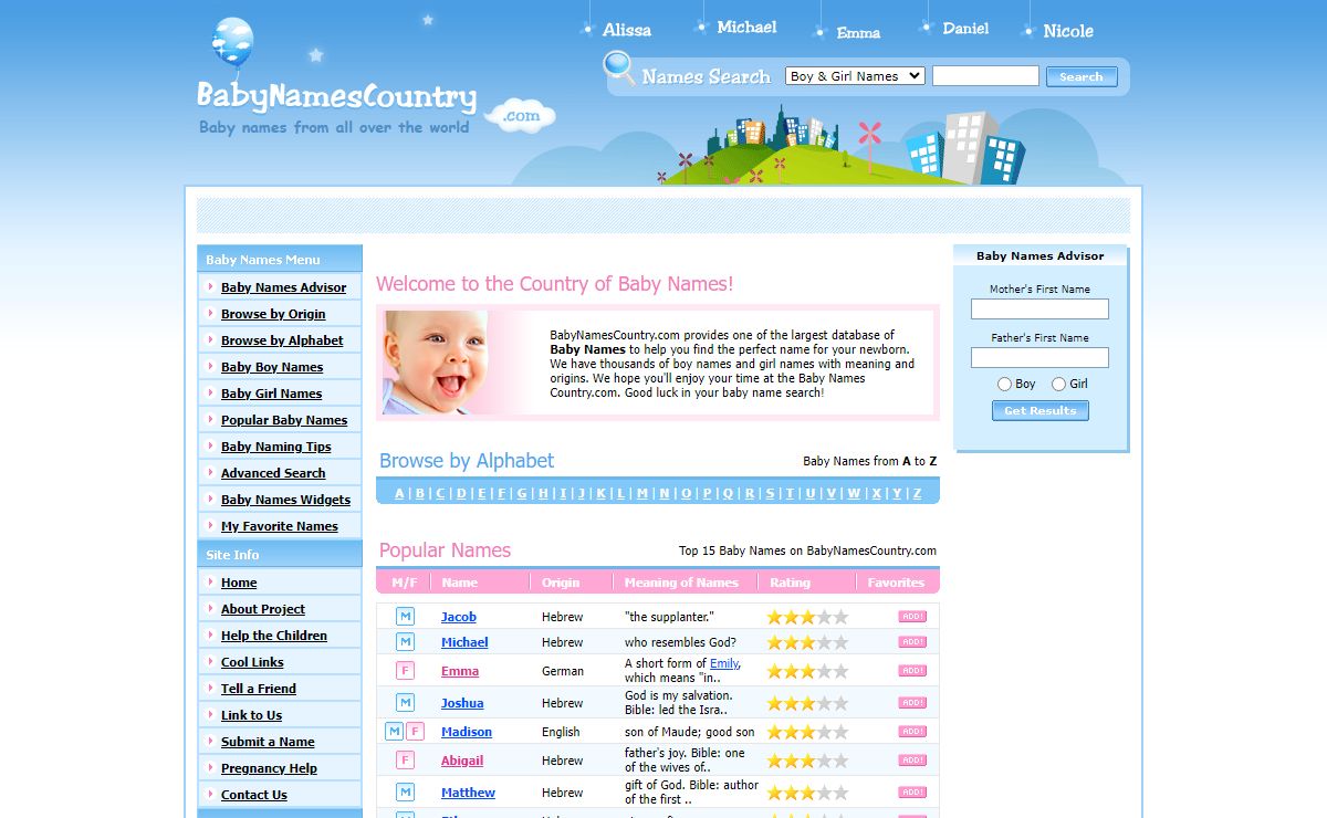 Baby Names, Meaning of Names, Unique and Popular Baby Names