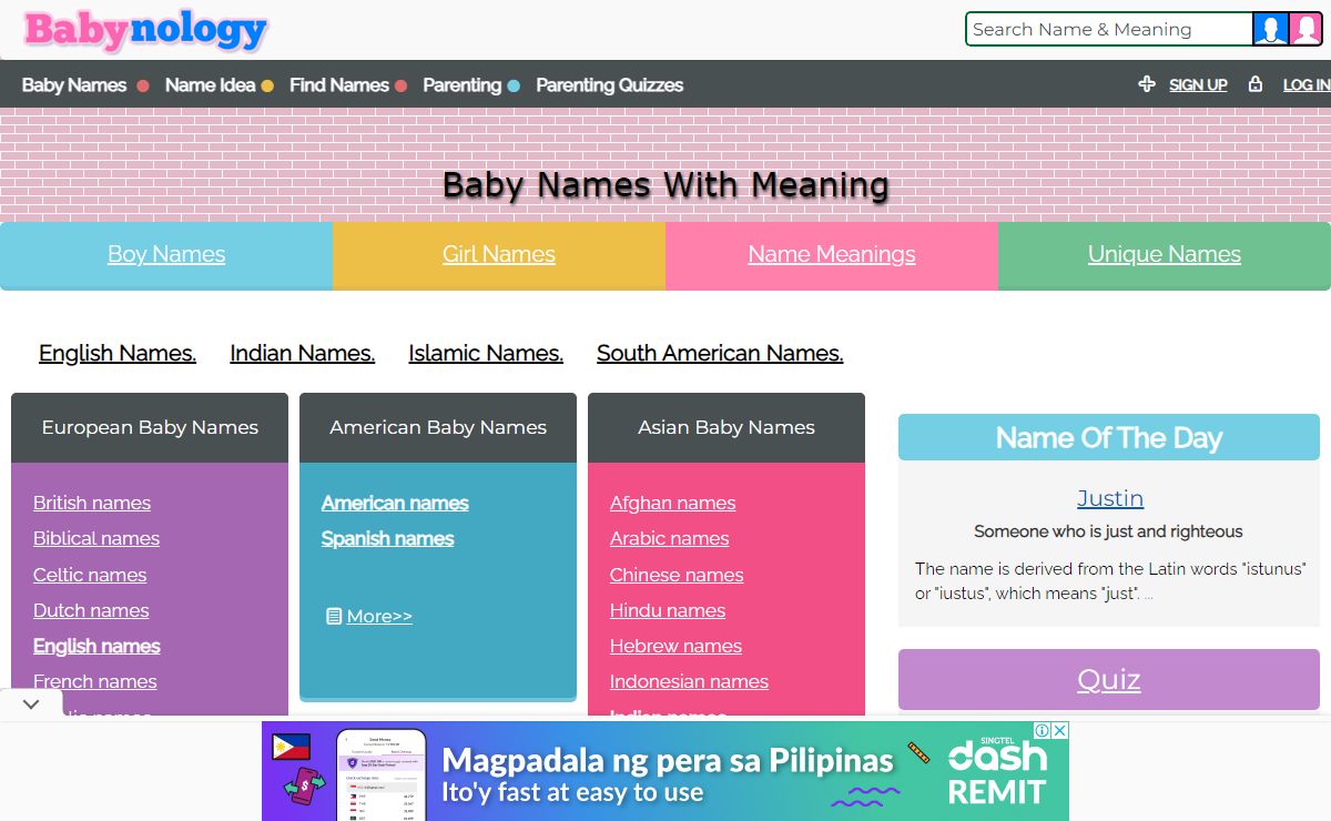 Baby Names and Name Meanings - Babynology