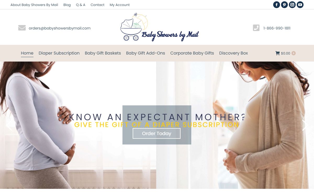 The Best Baby Shower Gifts - Baby Showers By Mail Diaper Subscription