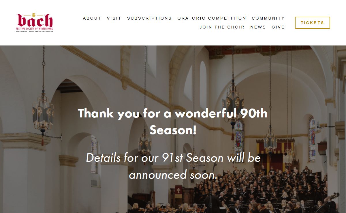 Bach Festival Society of Winter Park