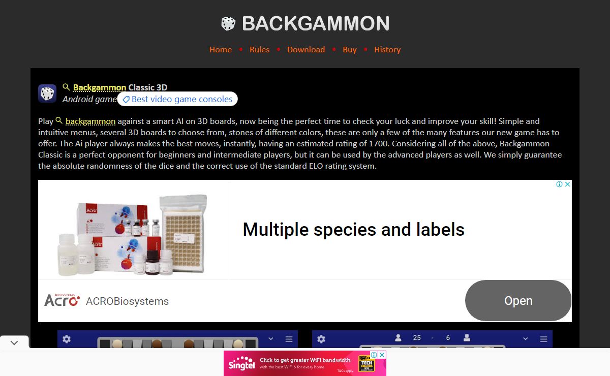 Microsys Backgammon Games