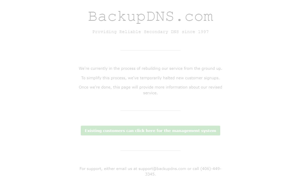 BackupDNS.com