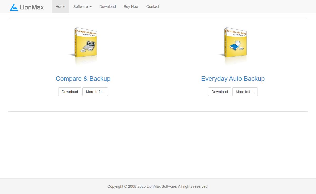 Homepage - Backup Software
