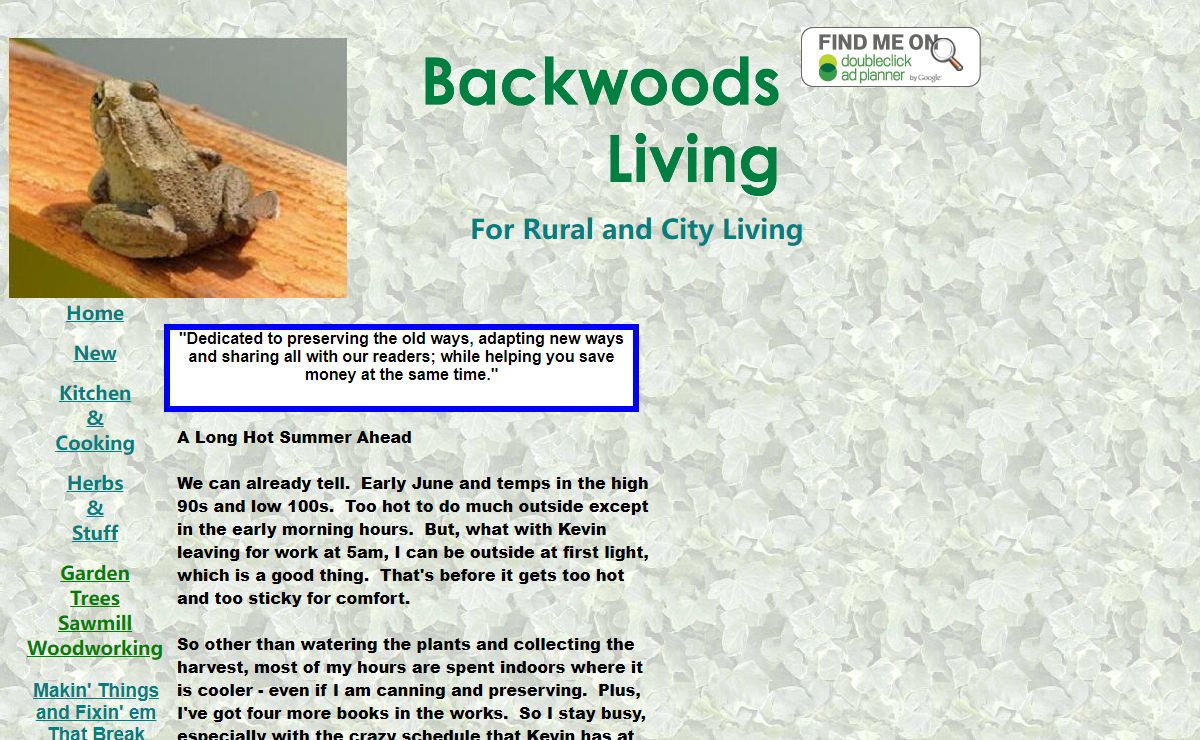 Backwoods Living Home