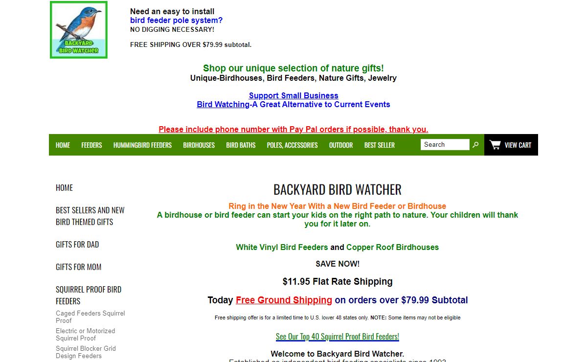Backyard Bird Watcher: Cool Bird Feeders | Unique Bird Houses and Bird Feeders |Glass Bird Baths | Bird Feeder Pole Systems | Windchimes| Pond Decor | Unique Gifts for Bird Lovers