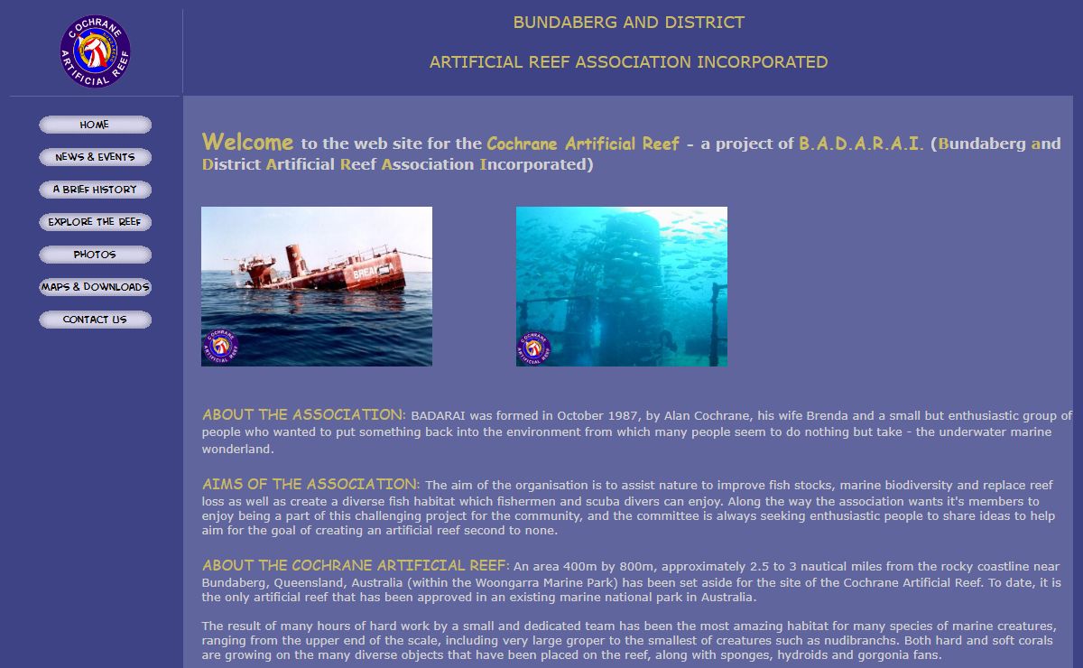 Bundaberg Artificial Reef Association Homepage