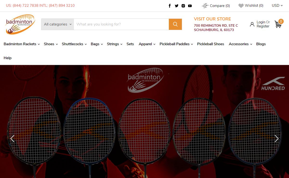 Badminton Warehouse | Badminton Rackets | Pickleball Paddles