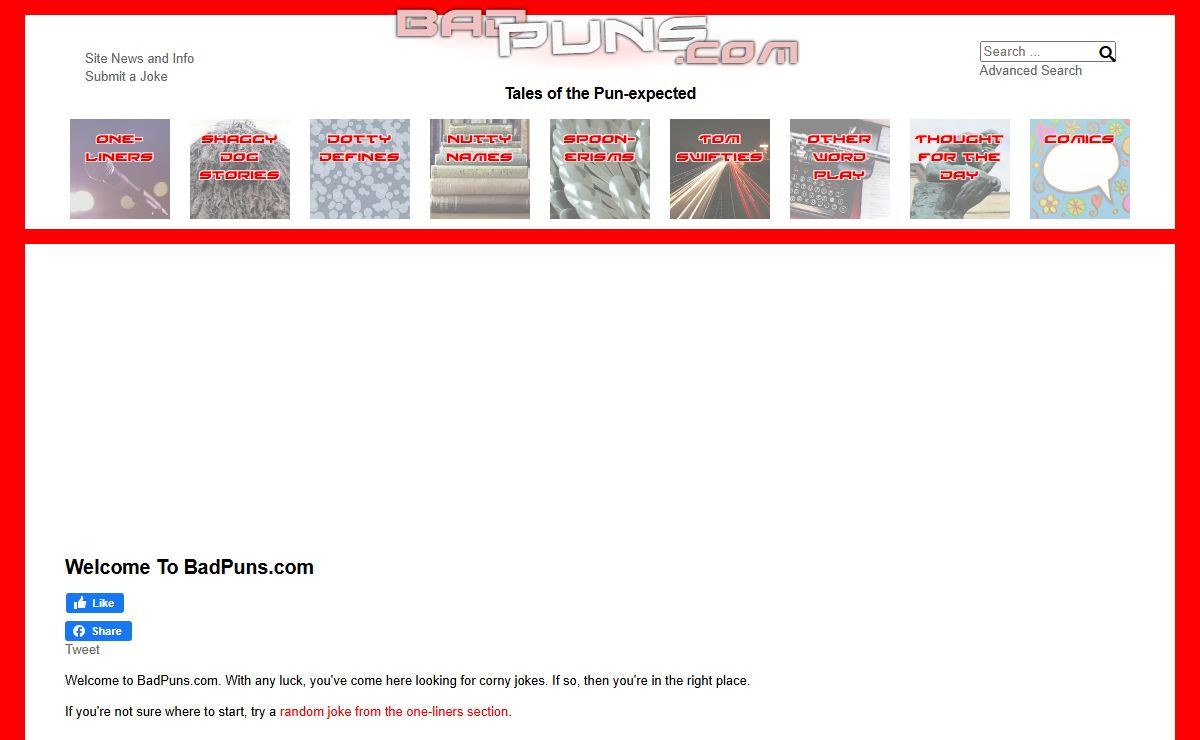 Home - BadPuns.com