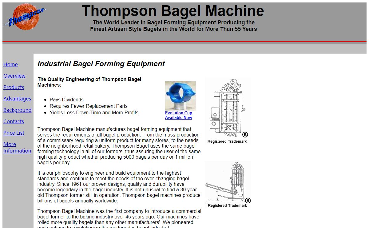 Thompson Bagel Machine - Industrial Bagel Former