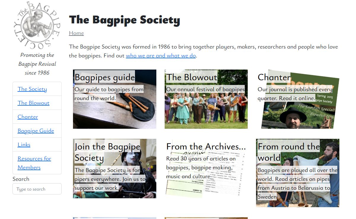 The Bagpipe Society