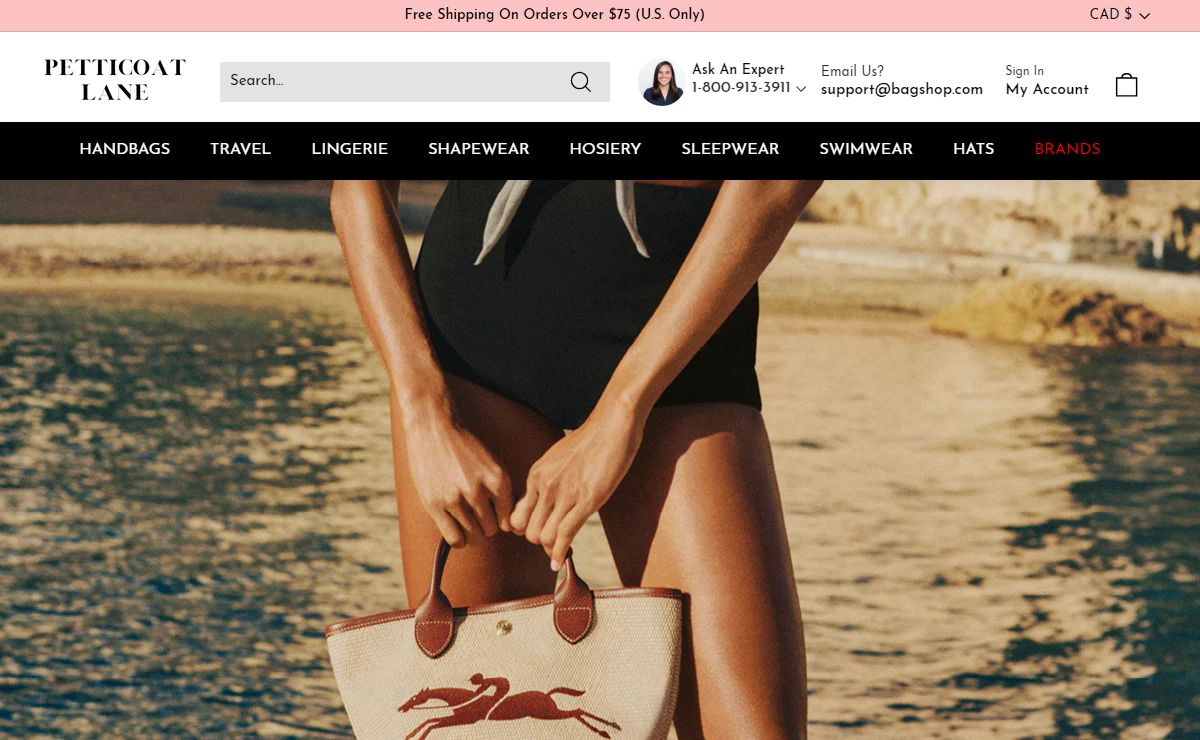 Petticoat Lane | BagShop.com | Handbags, Lingerie, Bras & Sleepwear – BagShop PL
